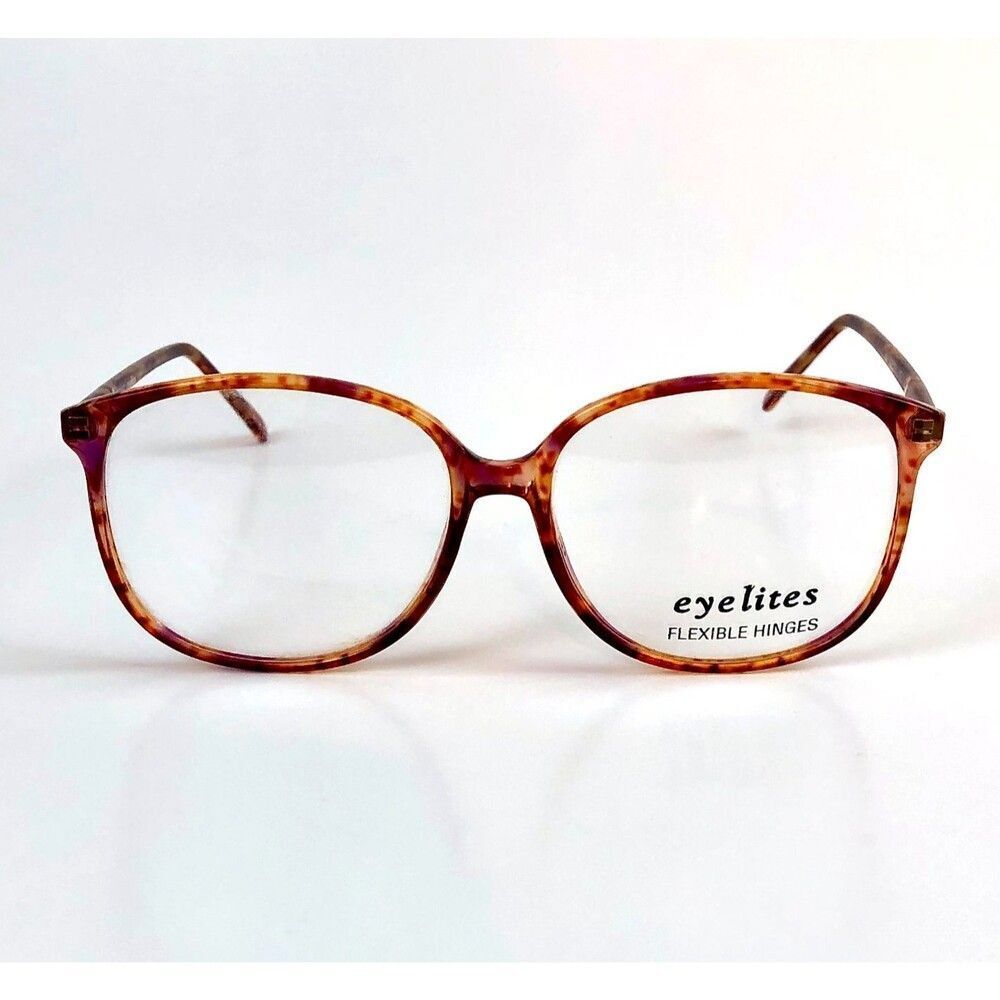 Vtg Dollond & Aitchison Glasses Frames Tortoise Eyelites Flex Hinges 52-19-145